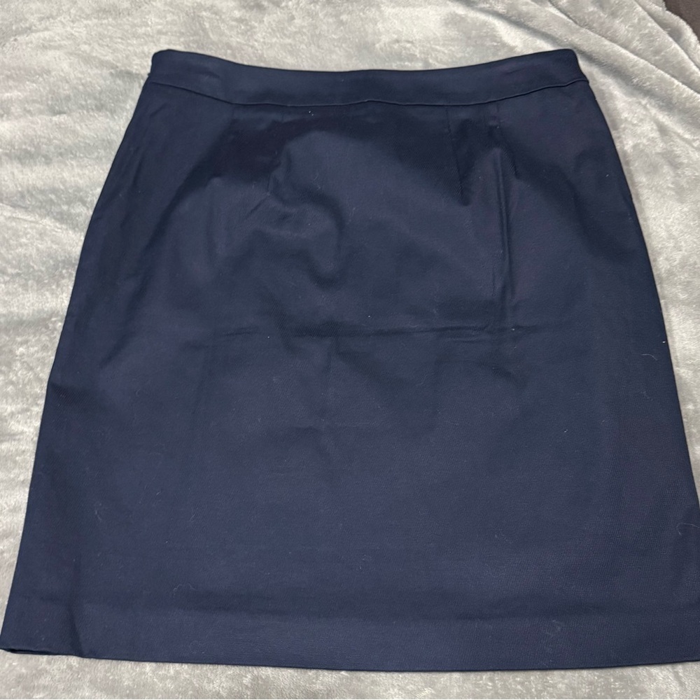 NWT Talbots Nautical Faux Wrap Navy Skirt - Picture 4 of 7